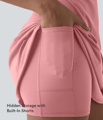 SoftlyZero™ Airy Cut Out 2-in-1 Pocket Cool Touch Mini Activity Dress-UPF50+