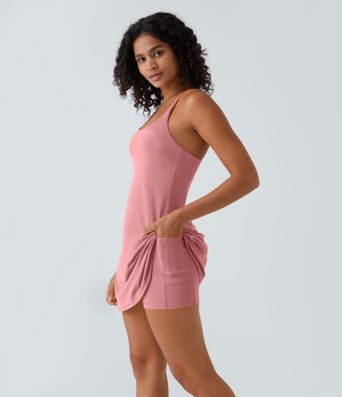 SoftlyZero™ Airy Cut Out 2-in-1 Pocket Cool Touch Mini Activity Dress-UPF50+