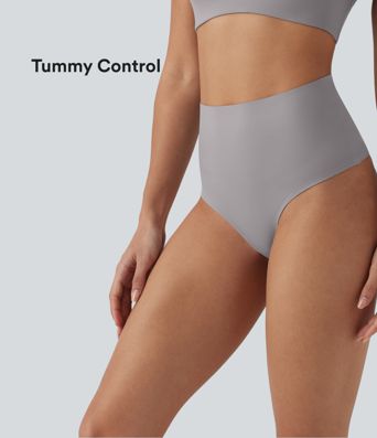 High Waisted Tummy Control Lounge Underwear Thong