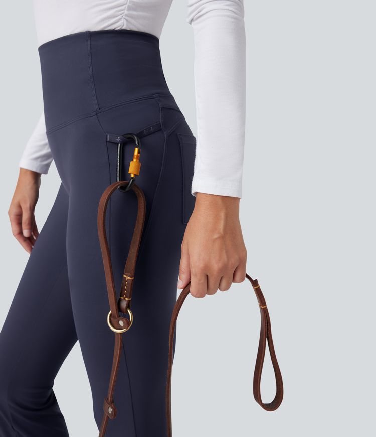 Patitoff™ 2.0 Pet Hair Resistant High Waisted Tummy Control Bootcut Casual Pants with Pockets