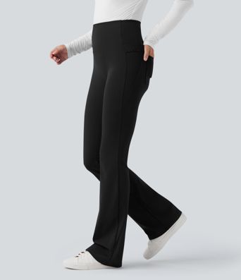 Patitoff™ 2.0 Pet Hair Resistant High Waisted Tummy Control Bootcut Casual Pants with Pockets