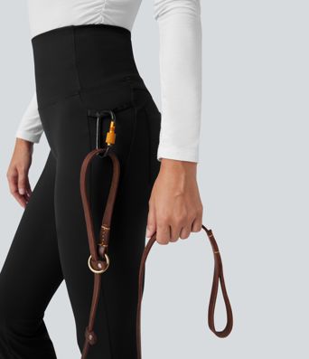 Patitoff™ 2.0 Pet Hair Resistant High Waisted Tummy Control Bootcut Casual Pants with Pockets