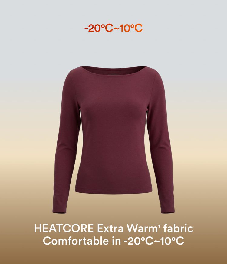 Halara HeatCore V-neck Long Sleeve Wrap Ruched Casual Warming Top