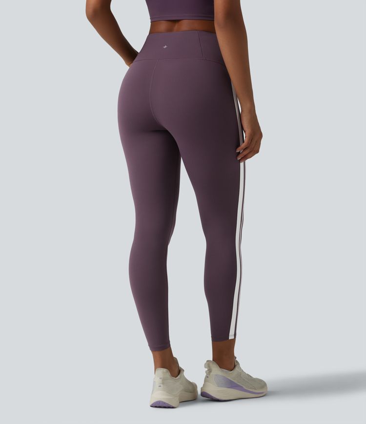 Halara UltraSculpt™ High Waisted Tummy Control Side Stripe Yoga Leggings with Pocket