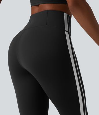 Halara UltraSculpt™ High Waisted Tummy Control Side Stripe Yoga Leggings with Pocket