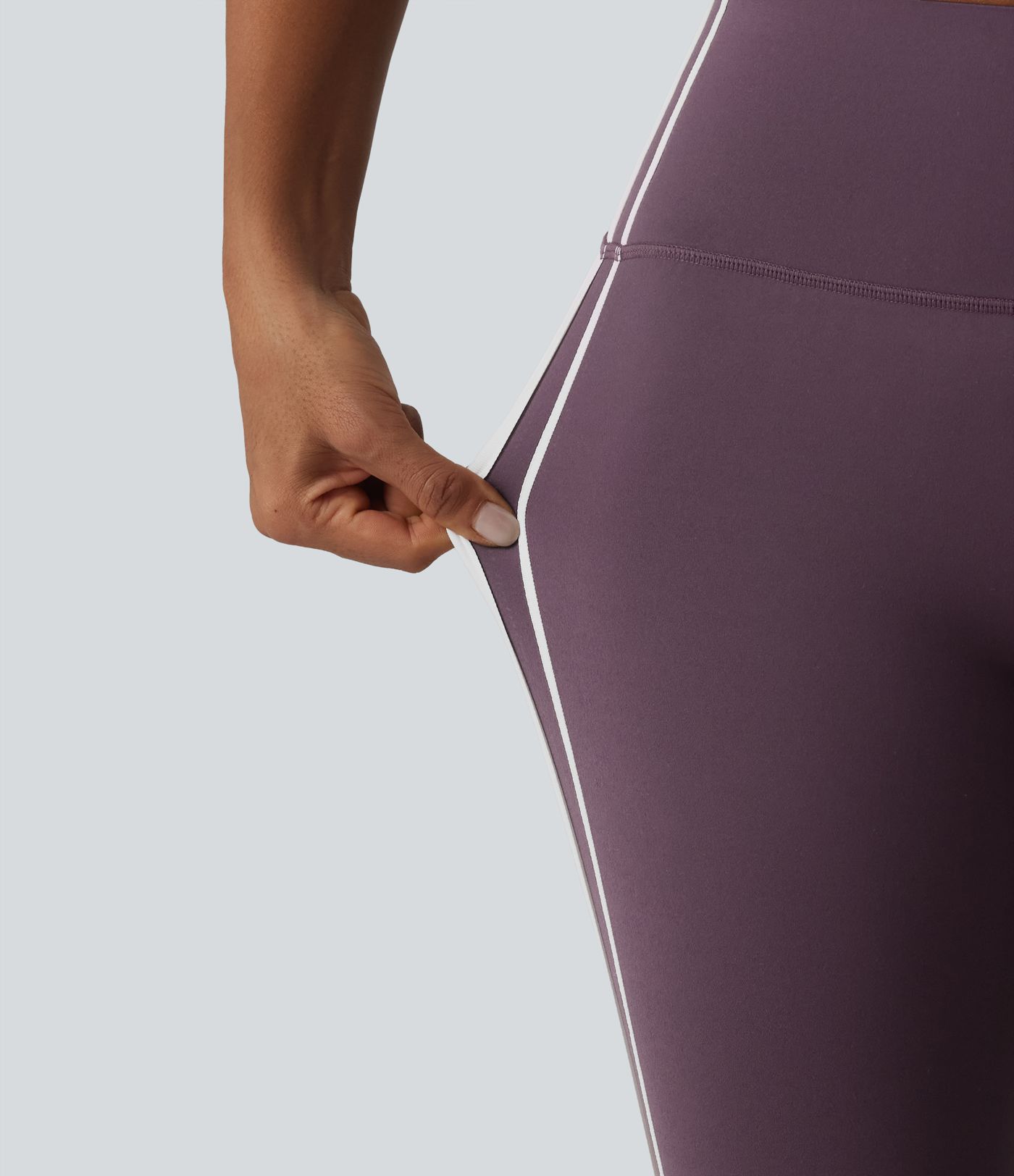 Halara UltraSculpt™ High Waisted Tummy Control Side Stripe Yoga Leggings with Pocket