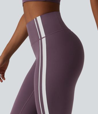 Halara UltraSculpt™ High Waisted Tummy Control Side Stripe Yoga Leggings with Pocket