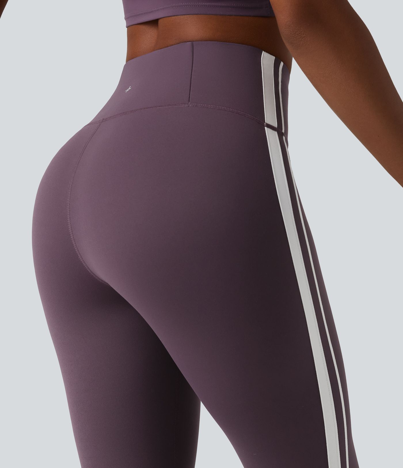 Halara UltraSculpt™ High Waisted Tummy Control Side Stripe Yoga Leggings with Pocket