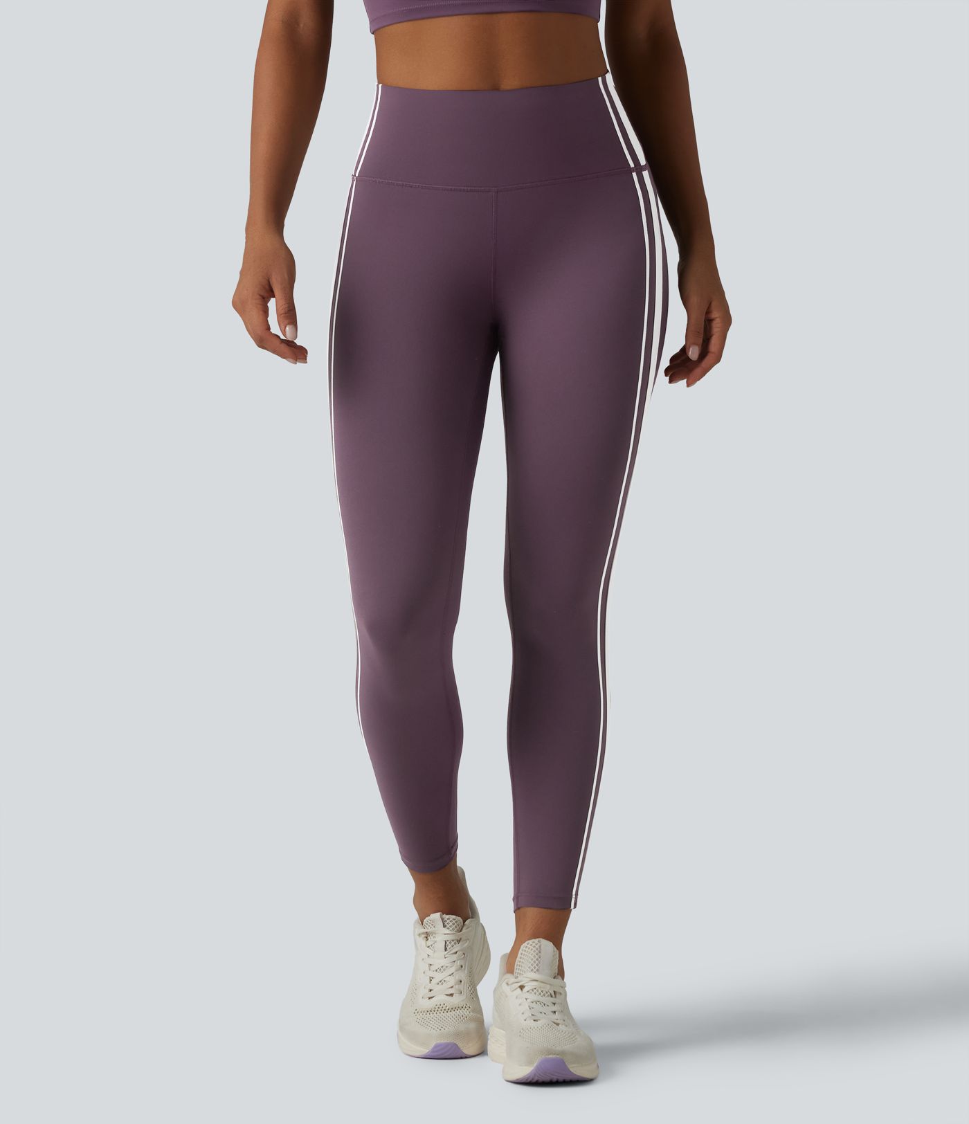 Halara UltraSculpt™ High Waisted Tummy Control Side Stripe Yoga Leggings with Pocket