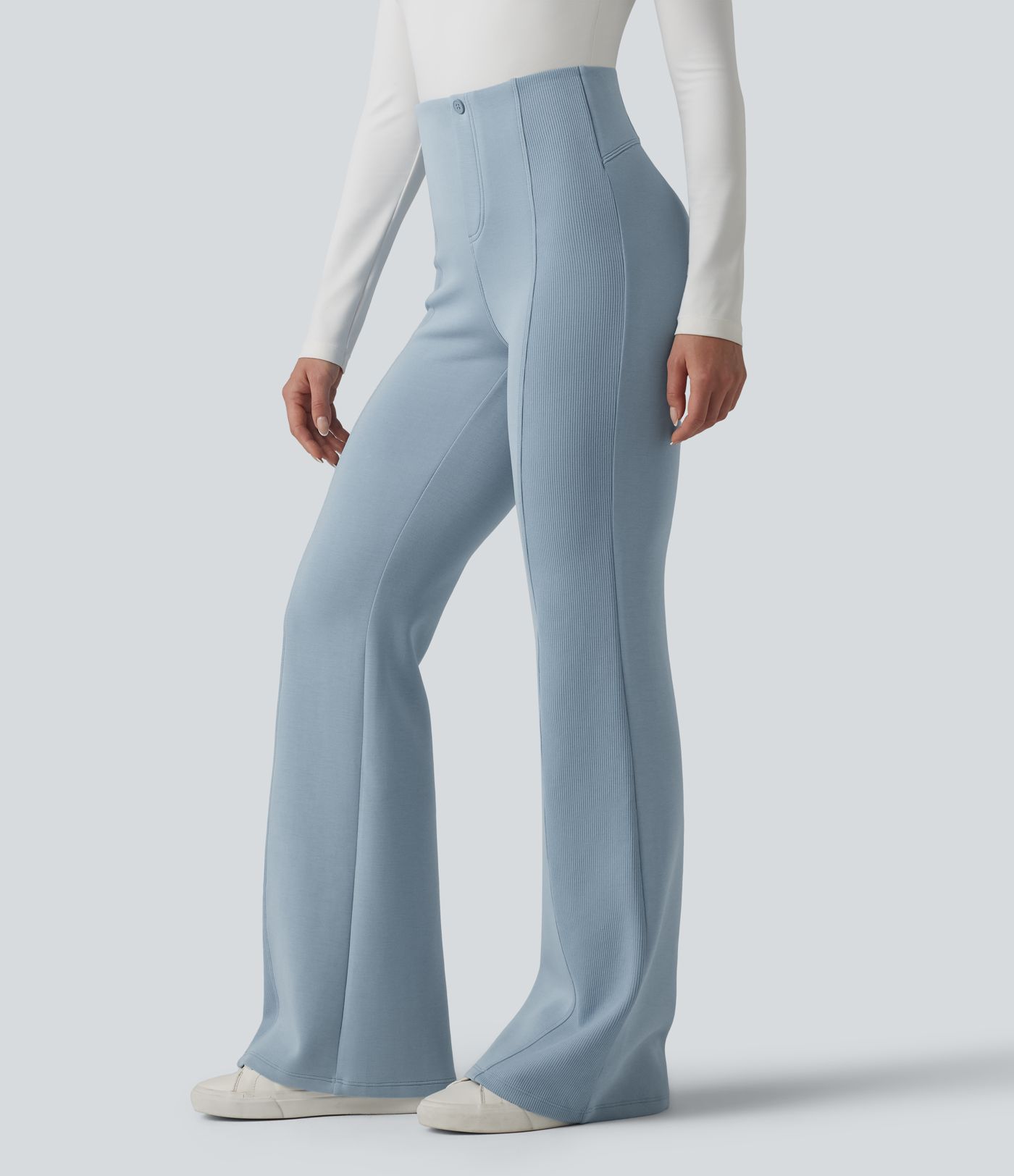 Pantalon évasé SpacerTek™ taille haute ventre plat