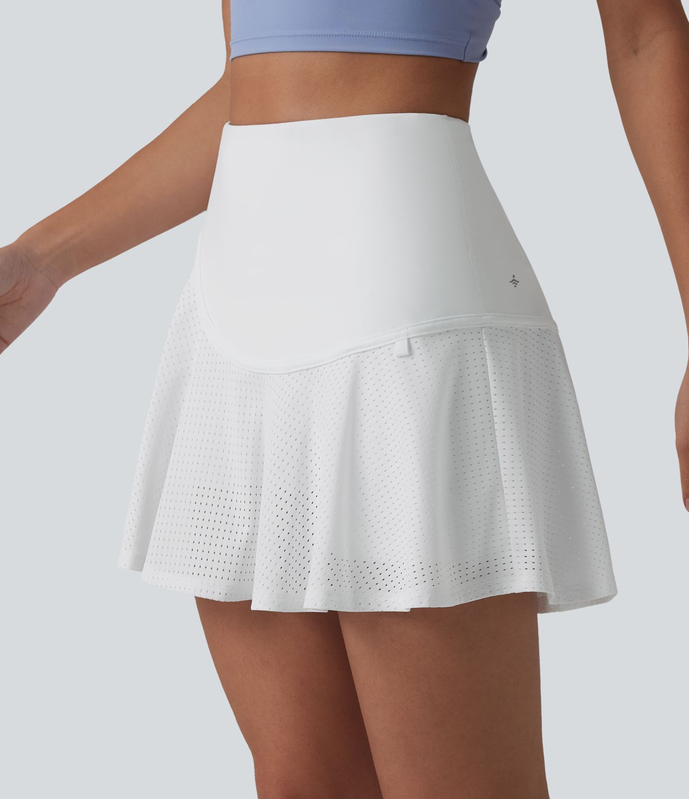 SoftlyZero™ Luftiger, hochtaillierter Mini-Tennisrock mit Ösen, 2-in-1-Design, kühlendem Griff und Taschen – UPF 50+