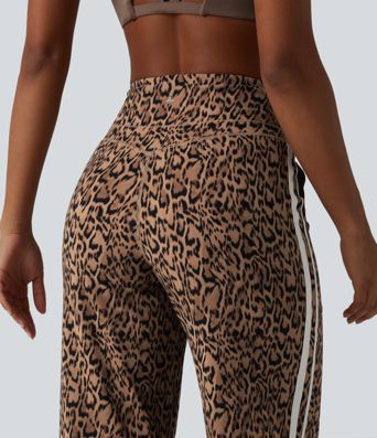 Halara UltraSculpt™ - Yogahose mit hohem Bund, Seitentaschen, Bauchkontrolle, Leopardenmuster, Streifen und geradem Bein Halara UltraSculpt™ - Yogahose mit hohem Bund, Seitentaschen, Bauchkontrolle, Leopardenmuster, Streifen und geradem Bein