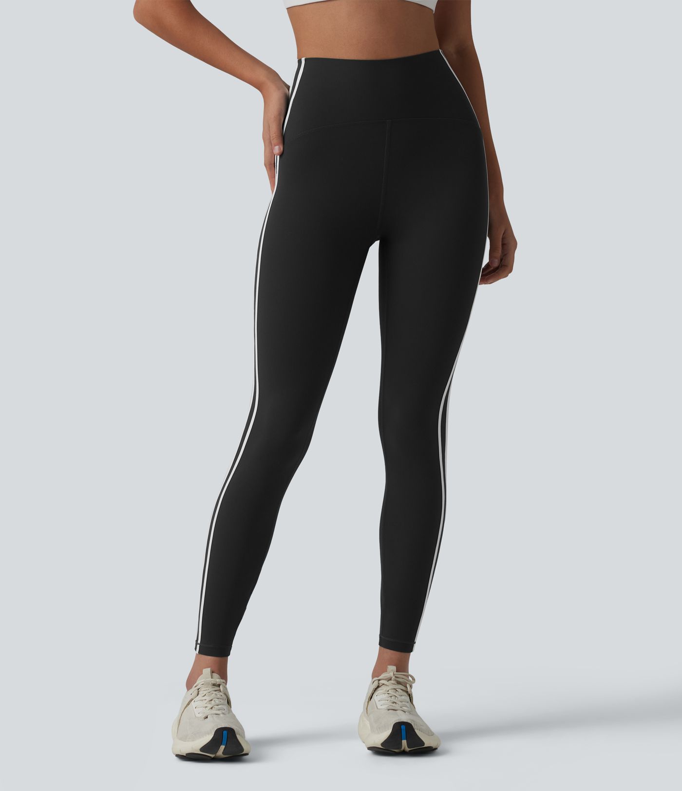 Halara Ultrasculpt™ High-waisted Tummy Control Side Stripe Yoga 7/8 Leggings Halara Ultrasculpt™ High-waisted Tummy Control Side Stripe Yoga 7/8 Leggings