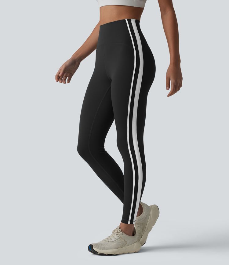 Halara Ultrasculpt™ High-waisted Tummy Control Side Stripe Yoga 7/8 Leggings Halara Ultrasculpt™ High-waisted Tummy Control Side Stripe Yoga 7/8 Leggings