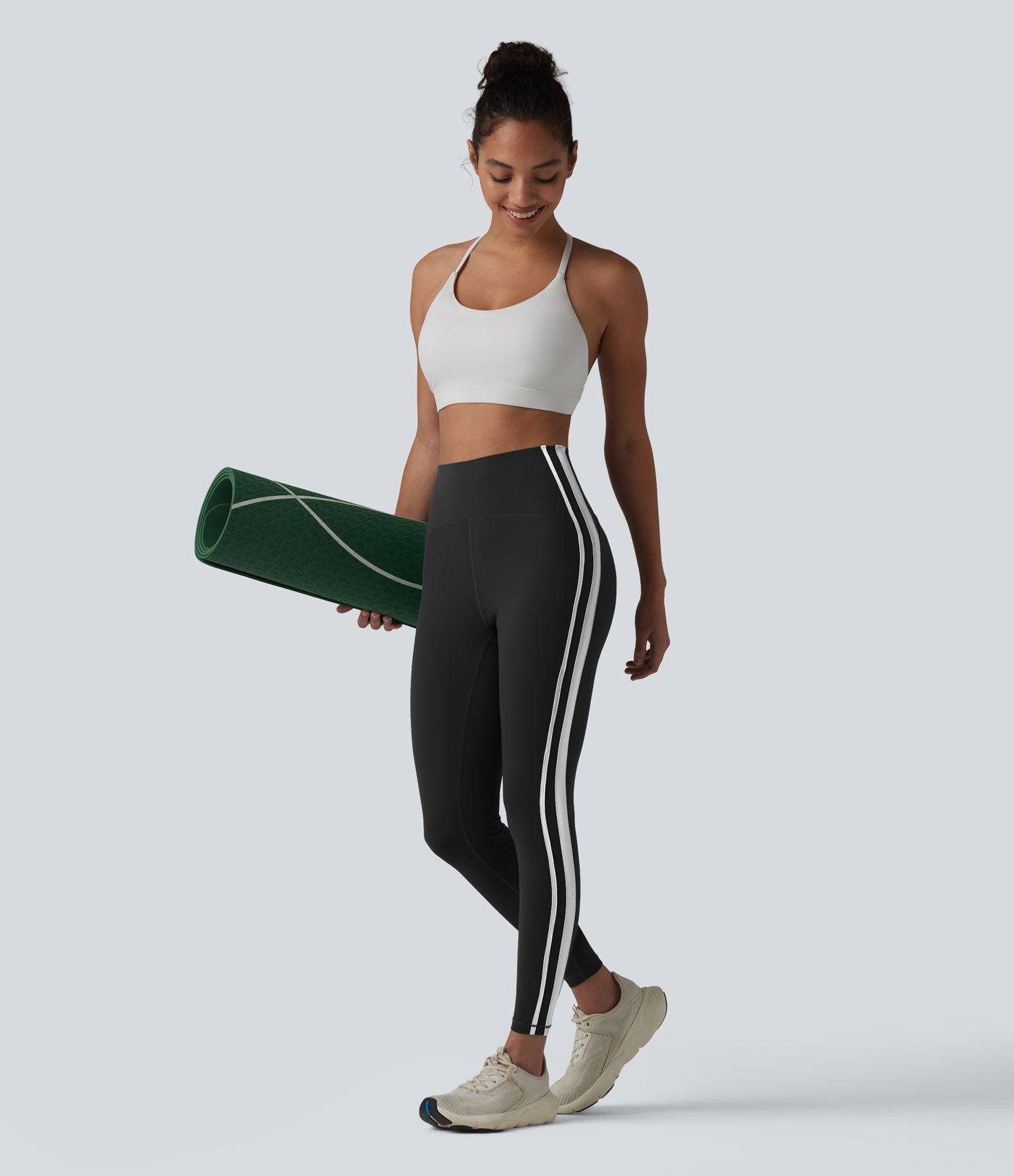Halara Ultrasculpt™ High-waisted Tummy Control Side Stripe Yoga 7/8 Leggings Halara Ultrasculpt™ High-waisted Tummy Control Side Stripe Yoga 7/8 Leggings