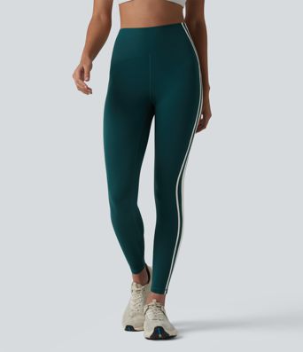 Halara Ultrasculpt™ High-waisted Tummy Control Side Stripe Yoga 7/8 Leggings
