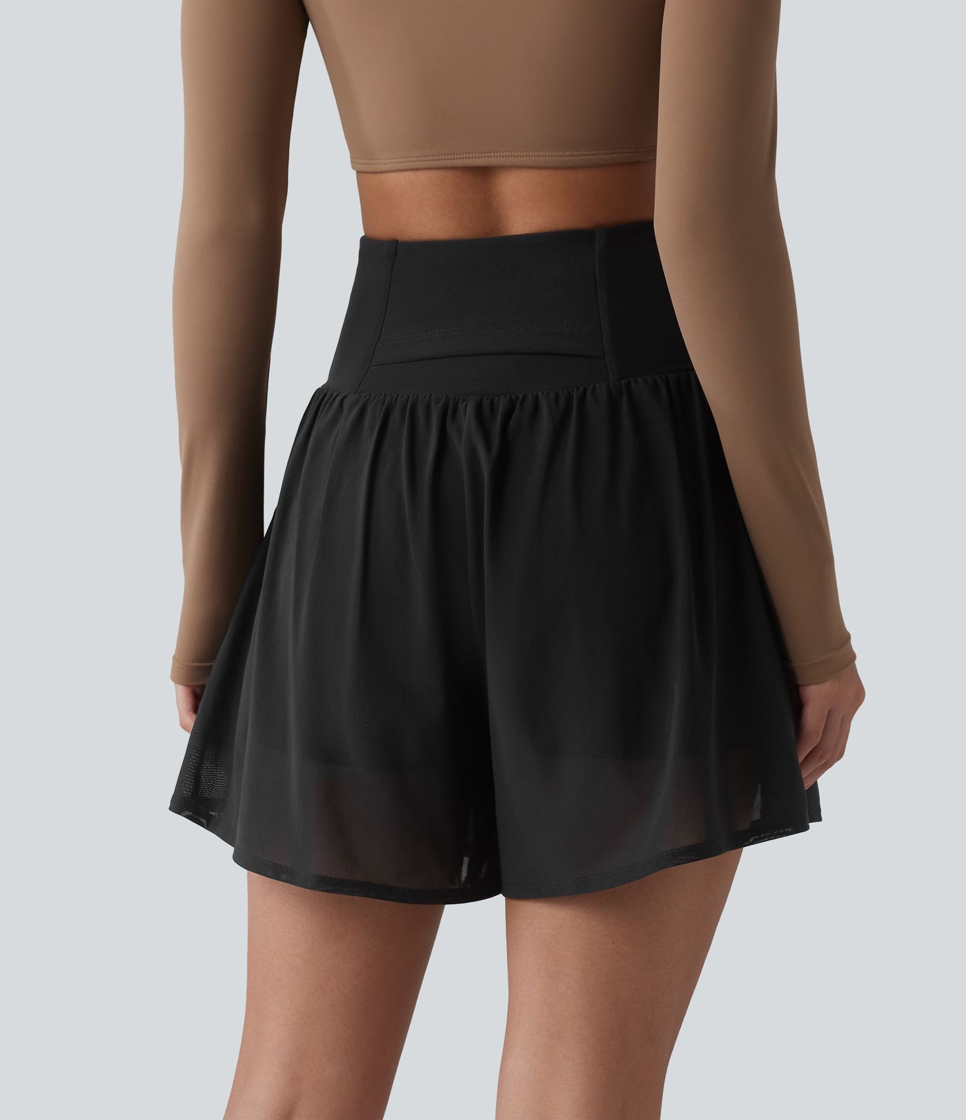 Softlyzero™ Airy - 2-in-1 Yoga-Shorts mit hohem Bund, mehreren Taschen, Kontrast-Mesh und Cool-Touch - 12,7 cm Softlyzero™ Airy - 2-in-1 Yoga-Shorts mit hohem Bund, mehreren Taschen, Kontrast-Mesh und Cool-Touch - 12,7 cm