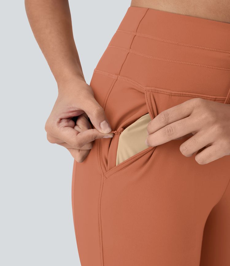 SoftlyZero™ Plush High Waisted Drawstring Pocket Yoga Pedal Pusher Joggers