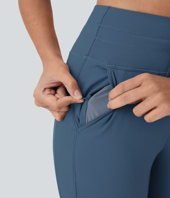 SoftlyZero™ Plush High Waisted Drawstring Pocket Yoga Pedal Pusher Joggers