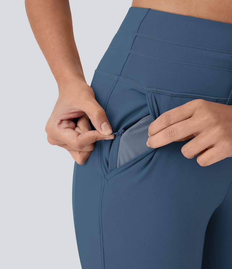 SoftlyZero™ Plush High Waisted Drawstring Pocket Yoga Pedal Pusher Joggers