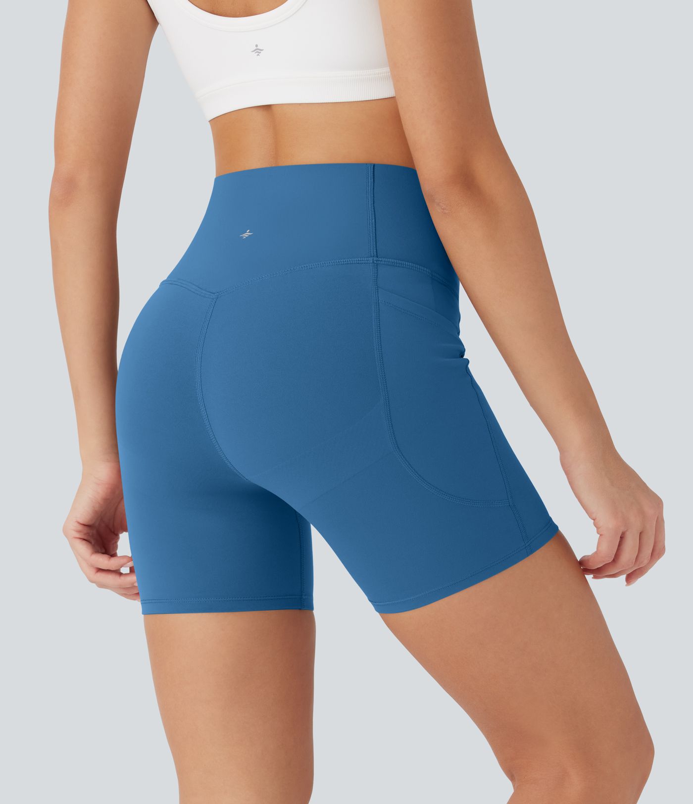 Halara UltraSculpt™ - Formende Workout-Shorts mit hohem Bund, Seitentaschen und Bauchkontrolle - Po-Lifting, 12,7 cm