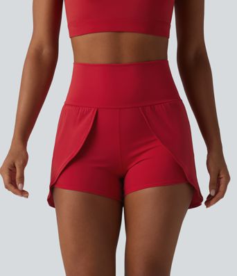 SoftlyZero™ Airy High Waisted Cool Touch Yoga Shorts 3'' with Pockets
