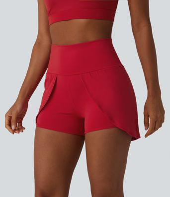 SoftlyZero™ Airy High Waisted Cool Touch Yoga Shorts 3'' with Pockets