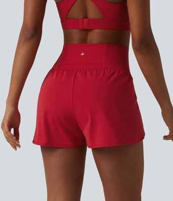 SoftlyZero™ Airy High Waisted Cool Touch Yoga Shorts 3'' with Pockets