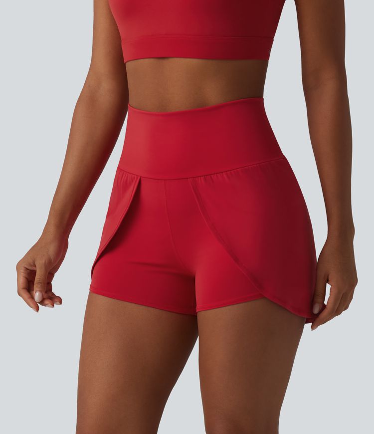 SoftlyZero™ Airy High Waisted Cool Touch Yoga Shorts 3'' with Pockets