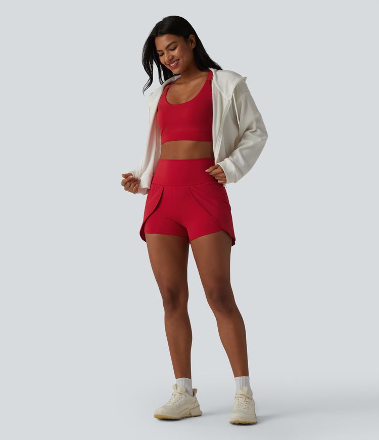 SoftlyZero™ Airy High Waisted Cool Touch Yoga Shorts 3'' with Pockets