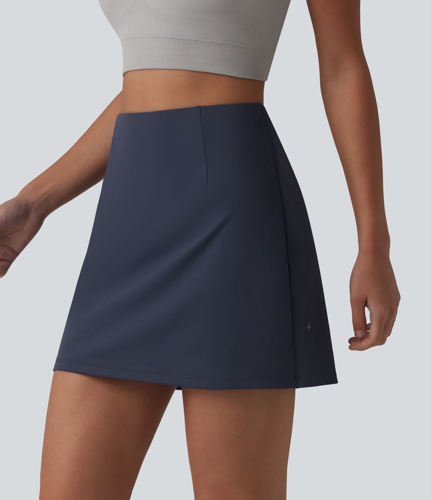 Jupe de sport mini 2 en 1 Halara UltraSculpt™ taille haute avec poches et effet ventre plat