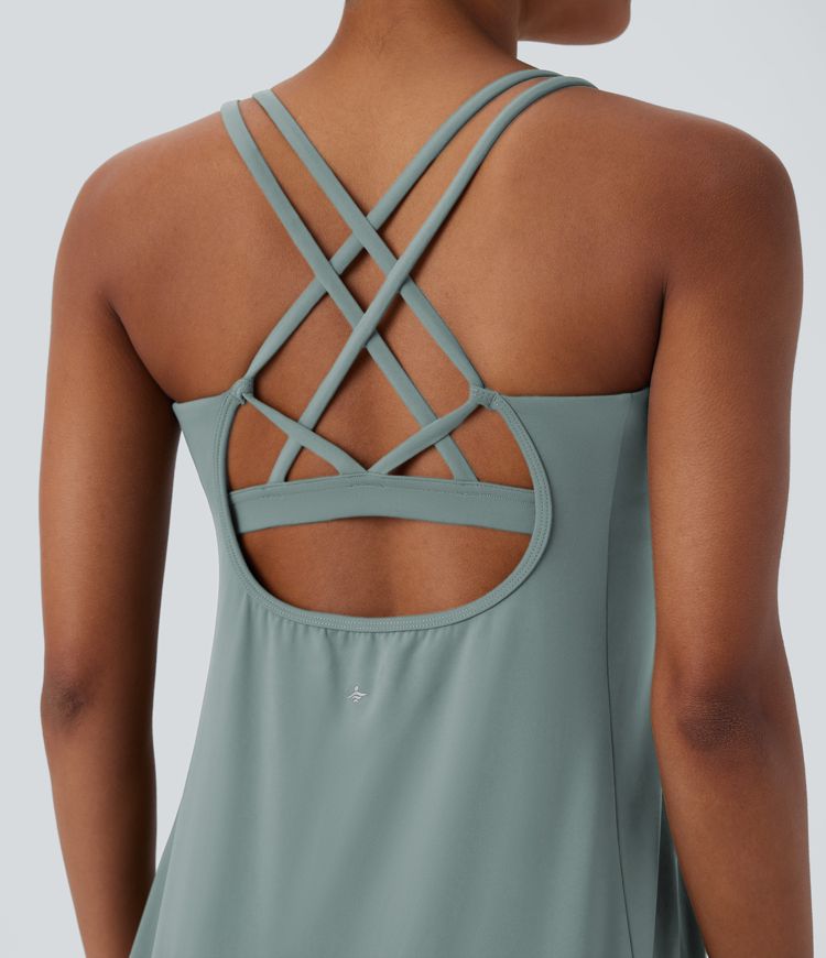 Robe de Yoga Active Mini 2 Pièces SoftlyZero™ avec Découpe de Poche et Bonnets A-C