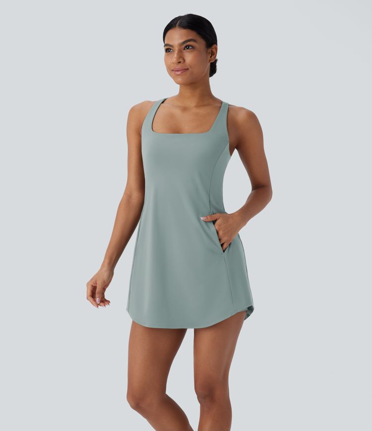 Robe de Yoga Active Mini 2 Pièces SoftlyZero™ avec Découpe de Poche et Bonnets A-C
