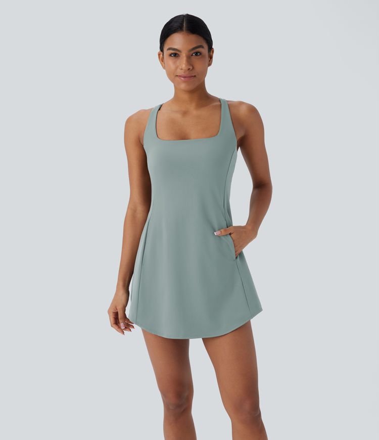 Robe de Yoga Active Mini 2 Pièces SoftlyZero™ avec Découpe de Poche et Bonnets A-C