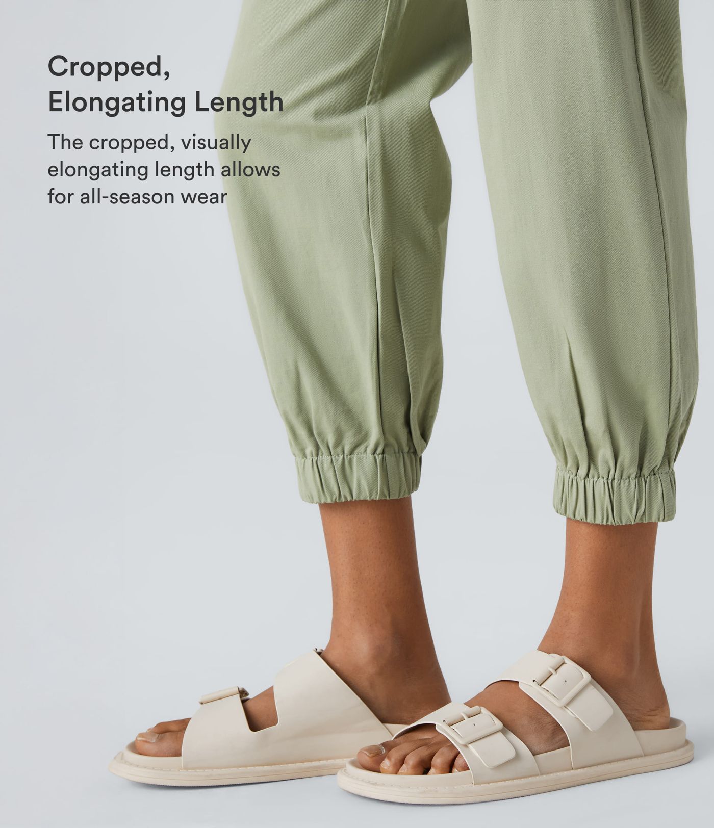 Mid Rise Casual Cotton Joggers with Pockets