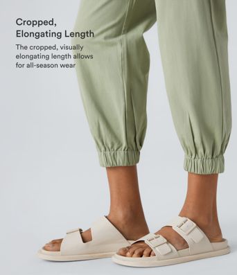 Mid Rise Casual Cotton Joggers with Pockets