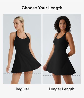 Vestido corto de baile 2 en 1 con bolsillo lateral escote en U y espalda descubierta