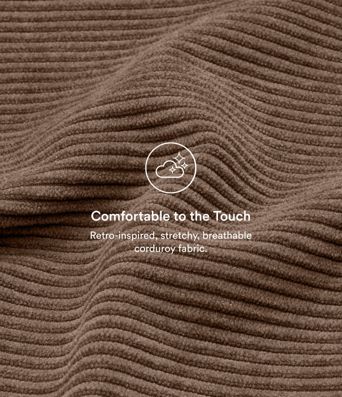 Mid Rise Zipper Pocket Corduroy Casual Pants