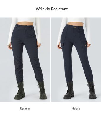 DayStretch High Waisted Zipper Pockets Solid Skinny Cargo Pants