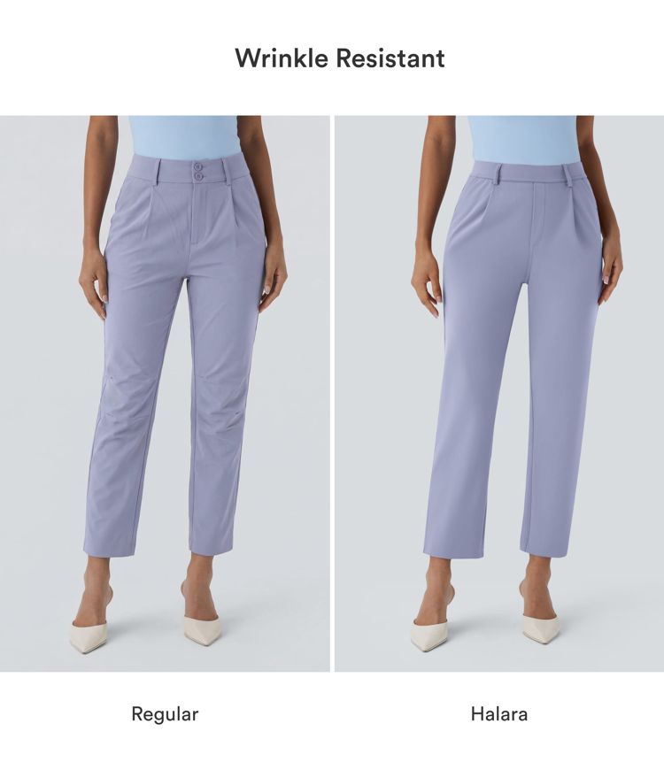 Halara Flex™ DayStretch High Waisted Pocket Ankle Length Tapered Work Pants