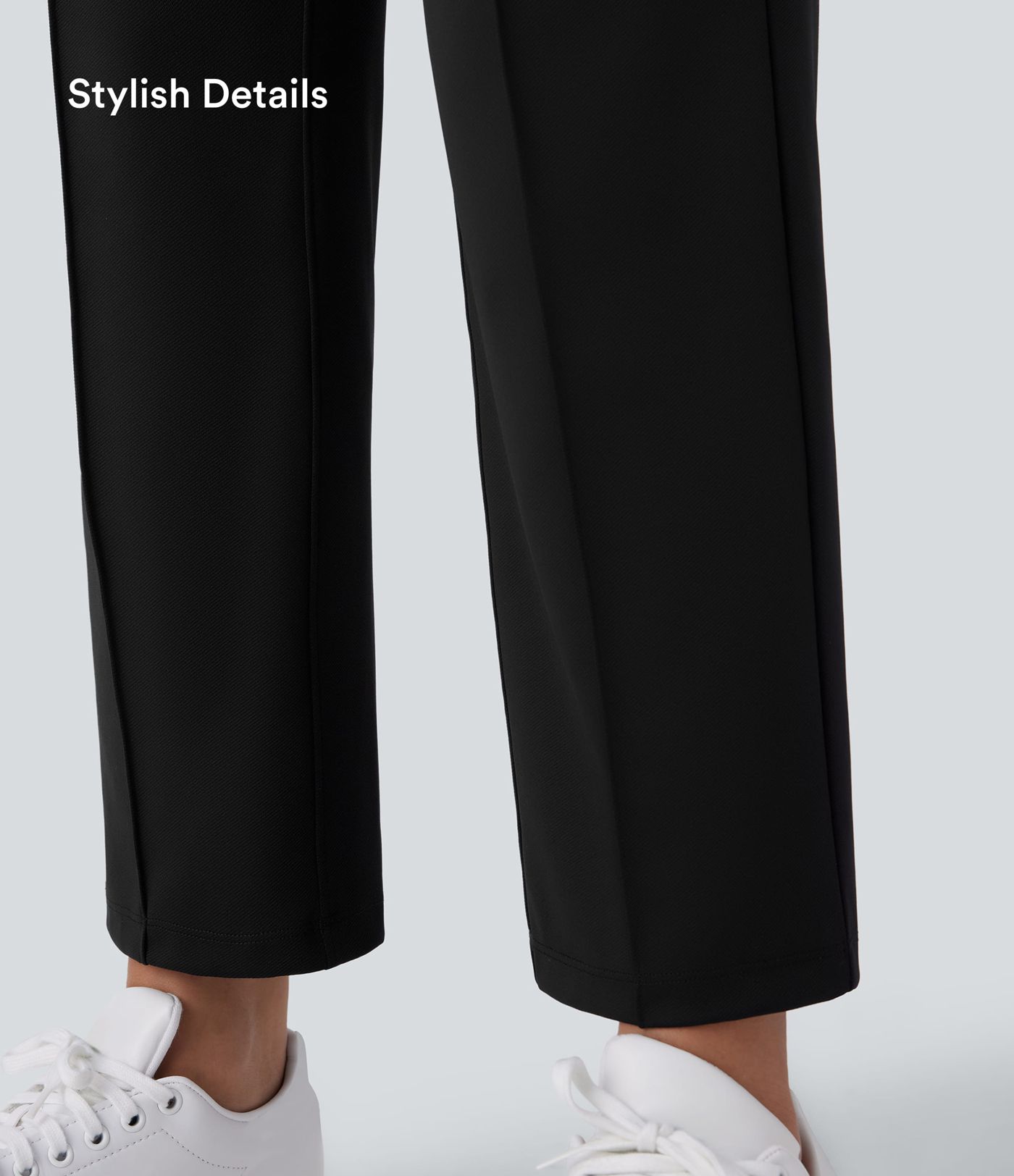 Mid High Waisted Quick Dry Women Straight Leg with Pockets Casual work Golf Pants-UPF40+