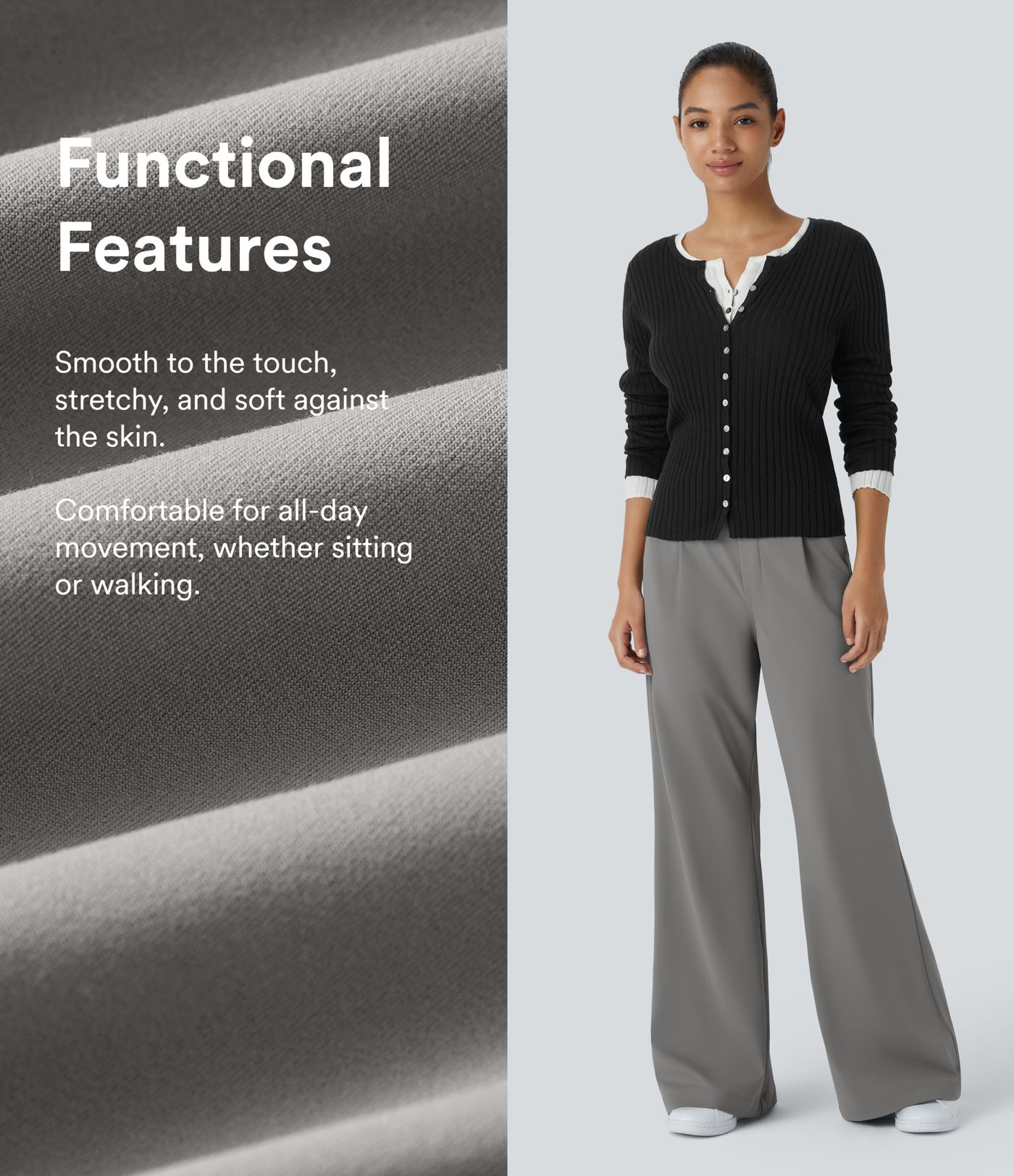 Halara Flex™ DayStretch High Waisted Pocket Work Flare Pants