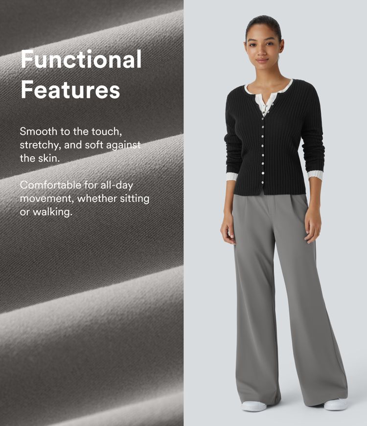 Halara Flex™ DayStretch High Waisted Pocket Work Flare Pants