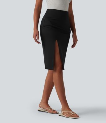 High Waisted Bodycon Knee Length Casual Skirt