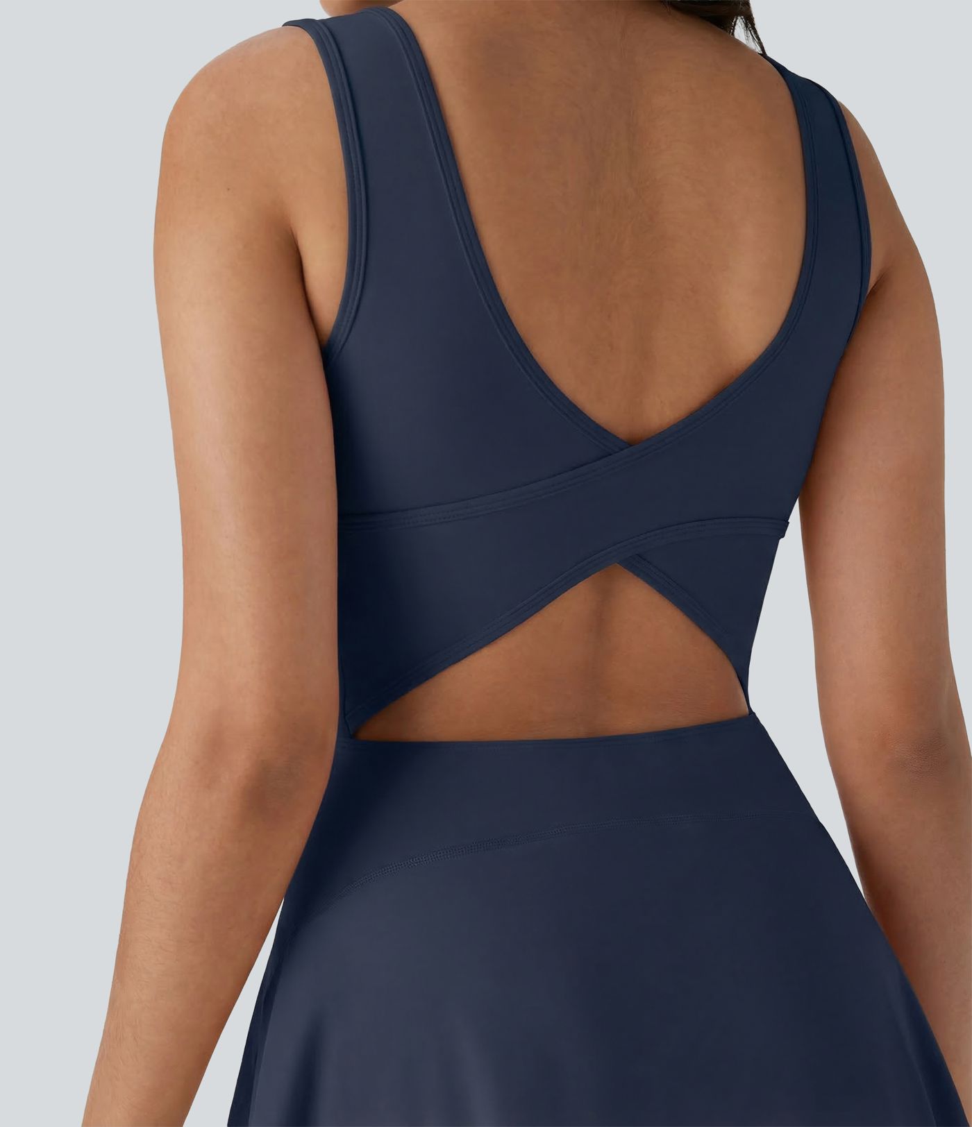 SoftlyZero™ Airy U Neck 2-in-1 Pocket Mini Cool Touch Dance Active Dress