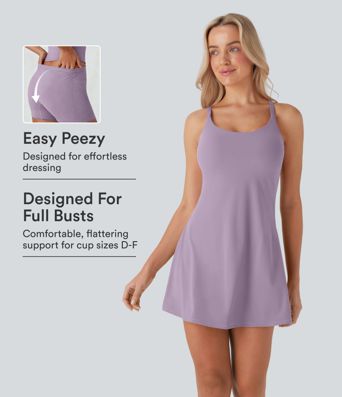 SoftlyZero™ Plush Molded Cups Low Support Dance Active Dress-Easy Peezy Edition D-F Cups
