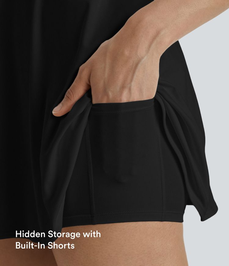 SoftlyZero™ Plush 2-Piece Pocket Dance Active Dress