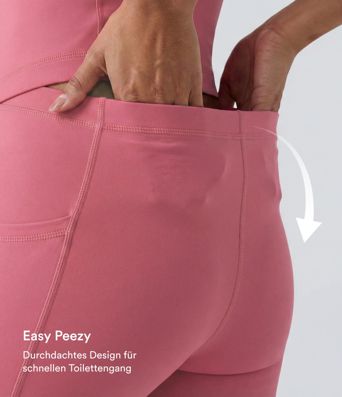 Softlyzero™ Plush rückenfreies 2-in-1-Flare-Trainingskleid – Wannabe – Easy Peezy