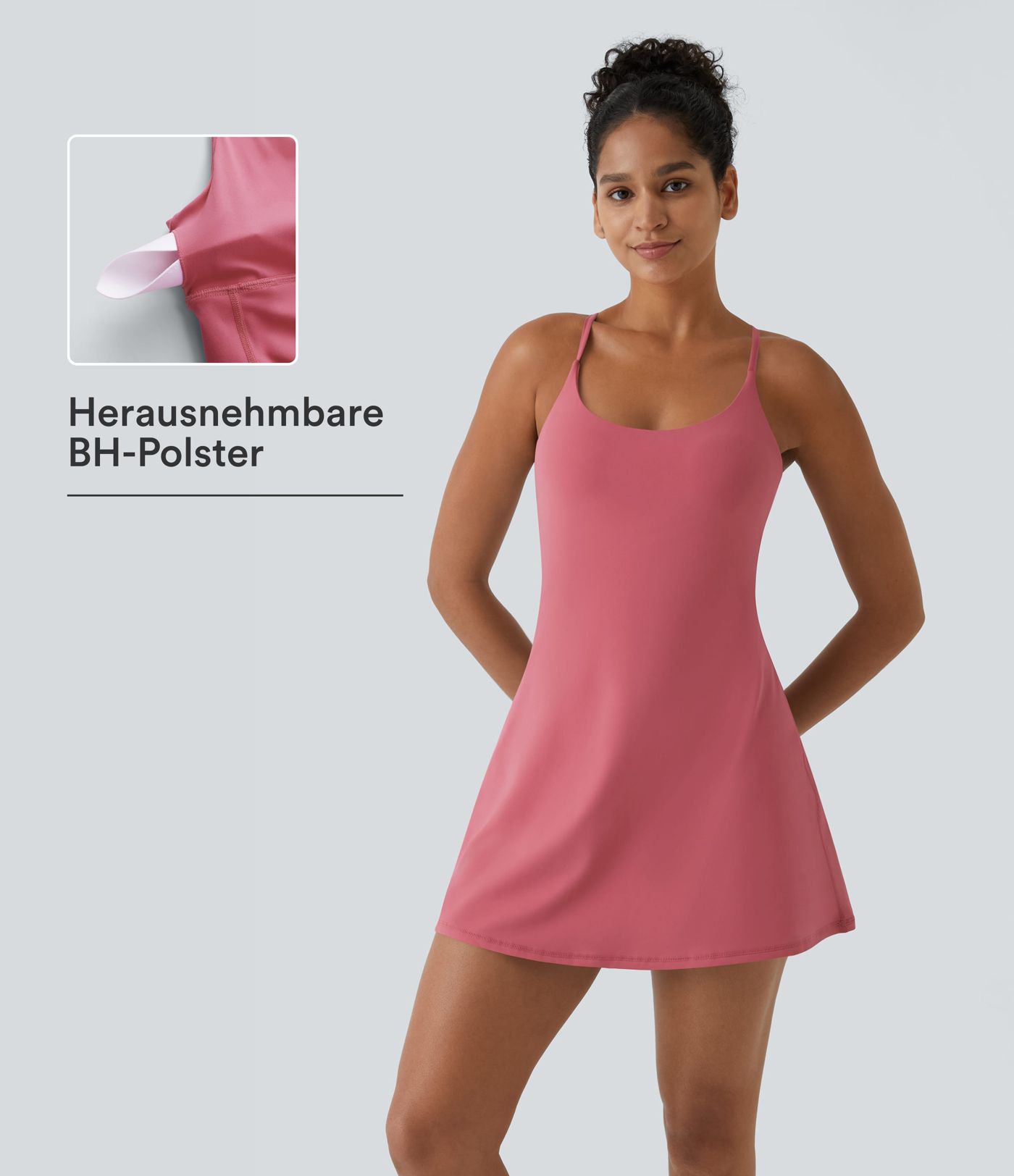 Softlyzero™ Plush rückenfreies 2-in-1-Flare-Trainingskleid – Wannabe – Easy Peezy Softlyzero™ Plush rückenfreies 2-in-1-Flare-Trainingskleid – Wannabe – Easy Peezy