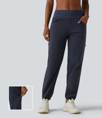 Low Rise Hiking Joggers with Pockets